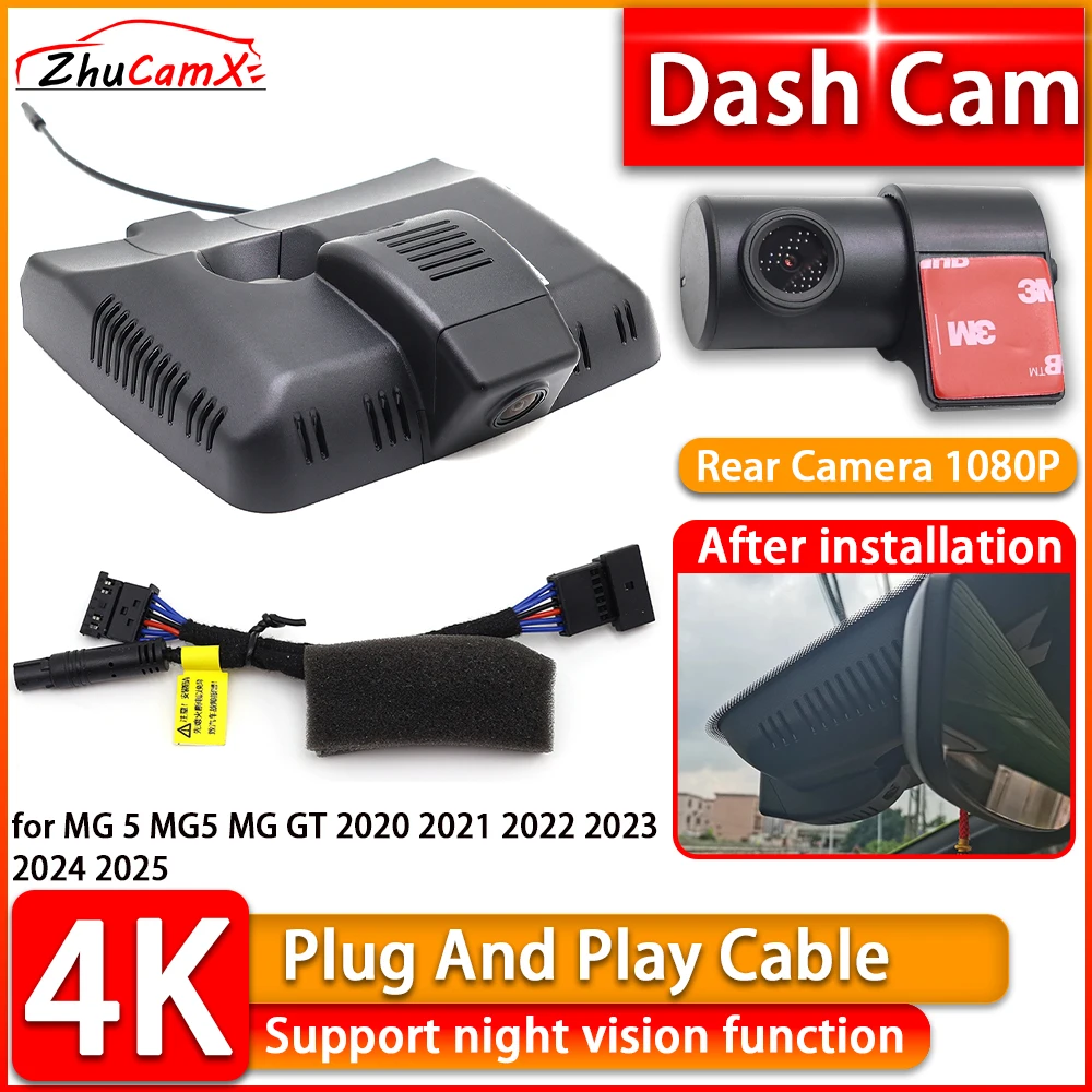 4K Dash Cam for MG 5 MG5 MG GT 2020 2021 2022 2023 2024 2025 DVR Front Rear Car Camera Plug and Play Video Recorder Night Vision
4K Dash Cam for MG 5 MG5 MG GT 2020 2021 2022 2023 2024 2025 DVR Front Rear Car Camera Plug and Play Video Recorder Night Vision