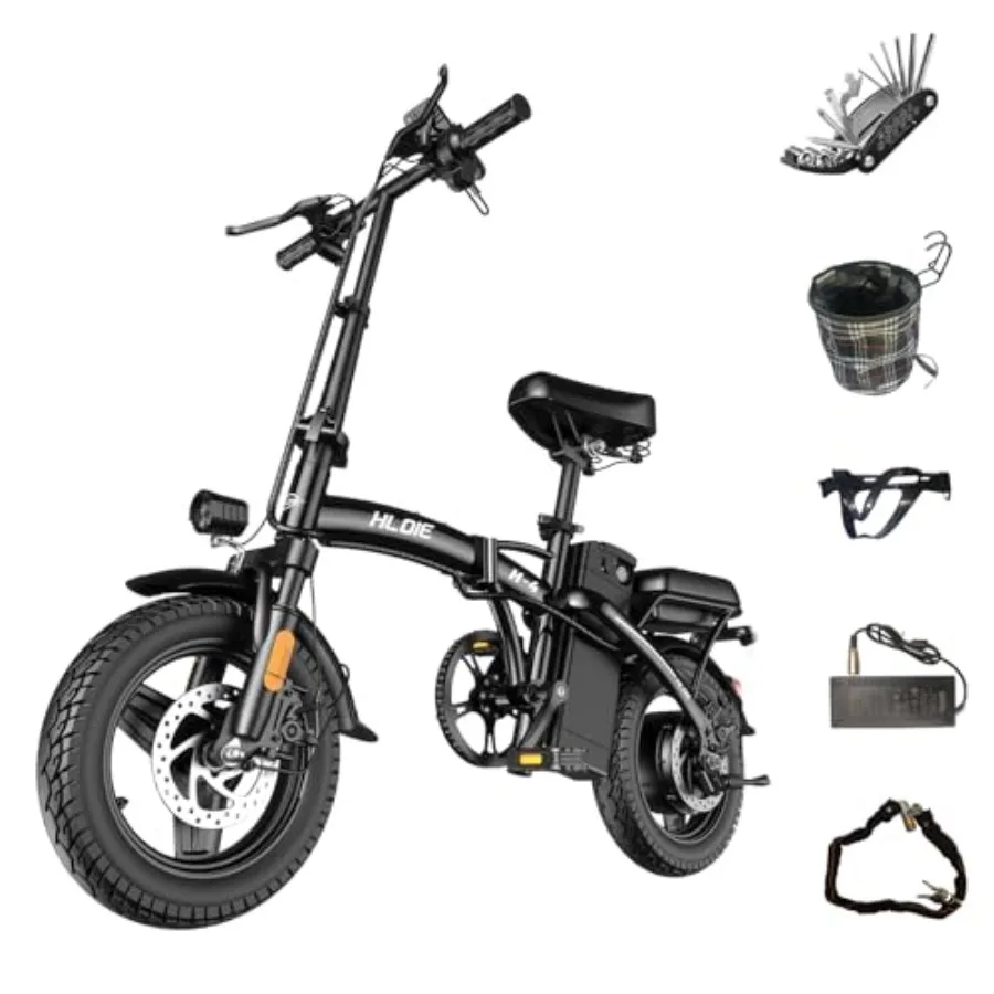 Folding Electric Bike for Adults, Peak 750W Motor, 23MPH Max Speed Foldable Electric Bicycles, 14" Ebike, 48V12AH Battery 35 Mi
Folding Electric Bike for Adults, Peak 750W Motor, 23MPH Max Speed Foldable Electric Bicycles, 14" Ebike, 48V12AH Battery 35 Mi