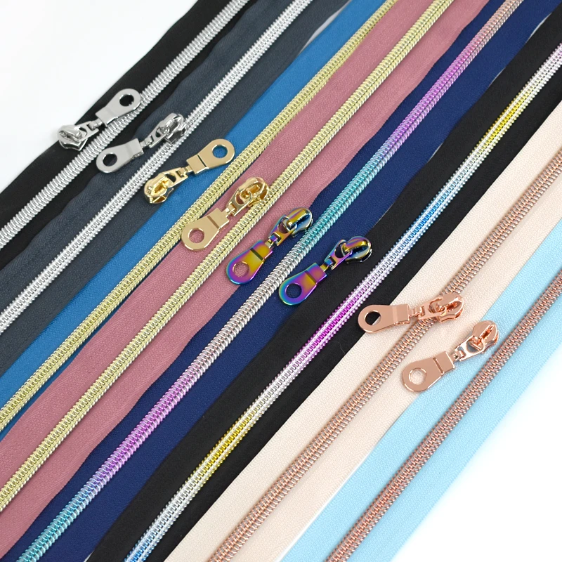 1/2/3/5/10M 5# Nylon Zipper with Sliders Colored Zip Roll Closures Zippers for Clothing Decor Zips Repair Kit Sewing Accessories
1/2/3/5/10M 5# Nylon Zipper with Sliders Colored Zip Roll Closures Zippers for Clothing Decor Zips Repair Kit Sewing Accessories