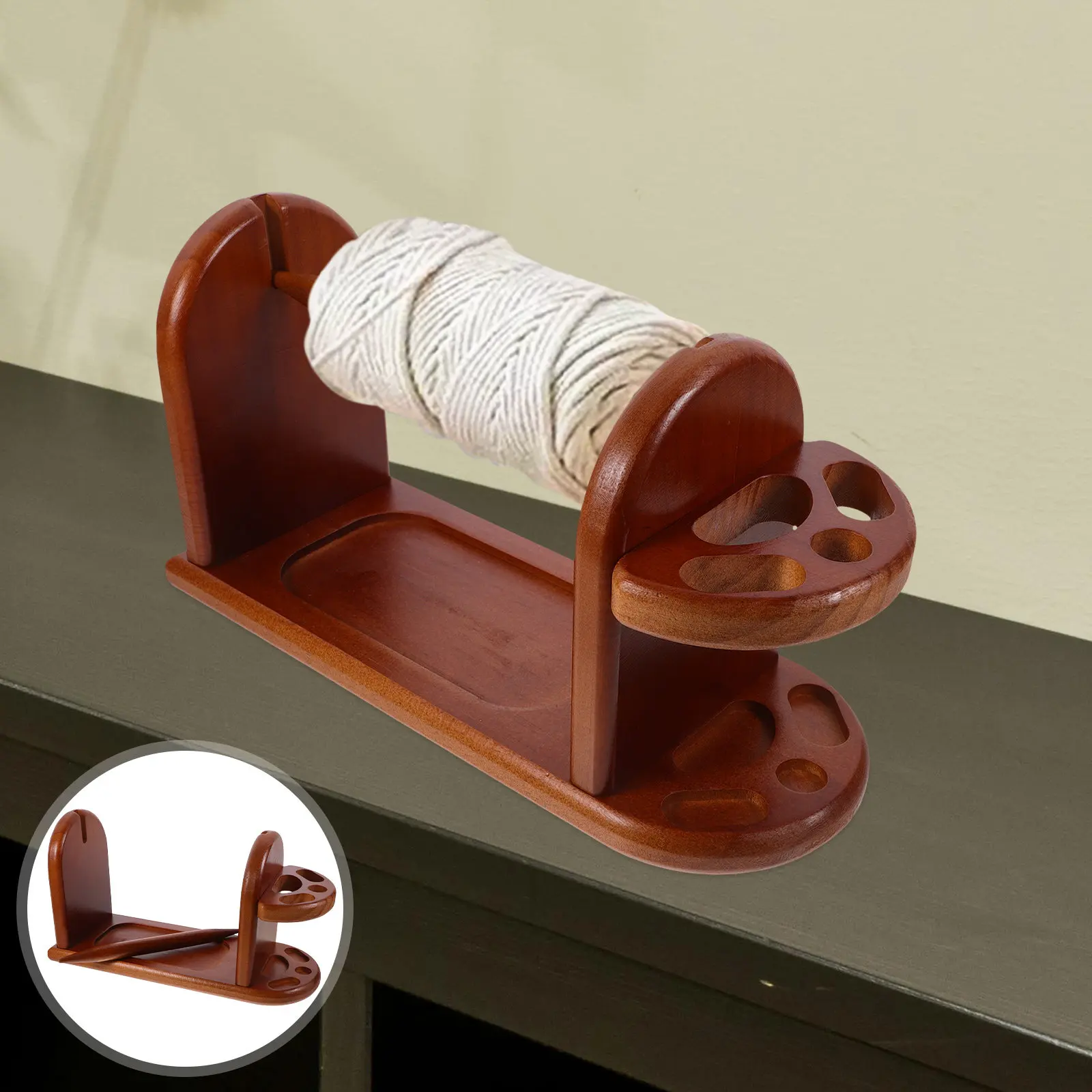 Wooden Yarn Holder Sturdy Craftsmanship Stable Base Efficient Storage Rack for Knitting Crocheting Sewing Embroidery
Wooden Yarn Holder Sturdy Craftsmanship Stable Base Efficient Storage Rack for Knitting Crocheting Sewing Embroidery
