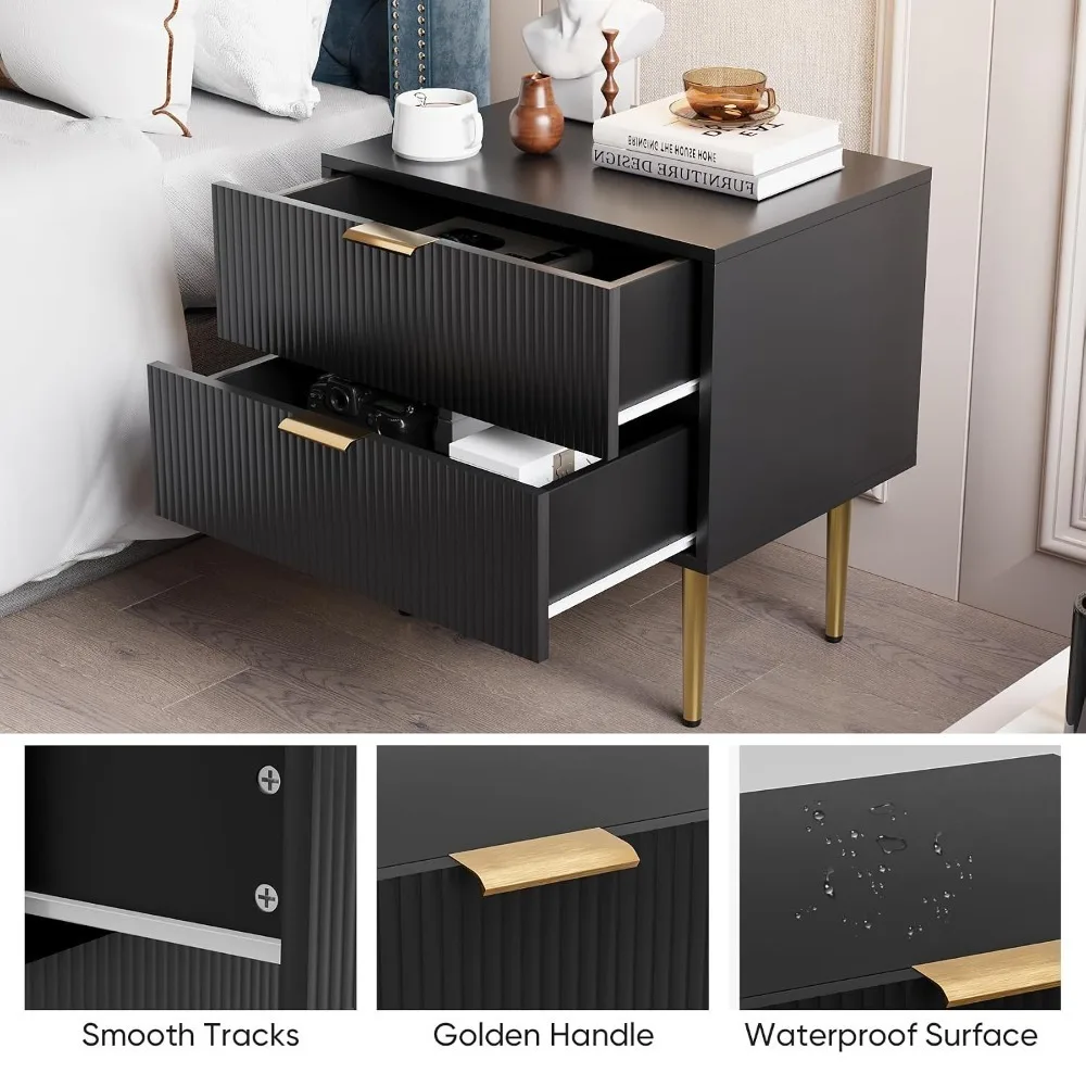 Black Nightstand for Bedroom, Fluted Night Stand, End Table for Living Room, Mid Century Modern Bedside Table with, Customized
Black Nightstand for Bedroom, Fluted Night Stand, End Table for Living Room, Mid Century Modern Bedside Table with, Customized