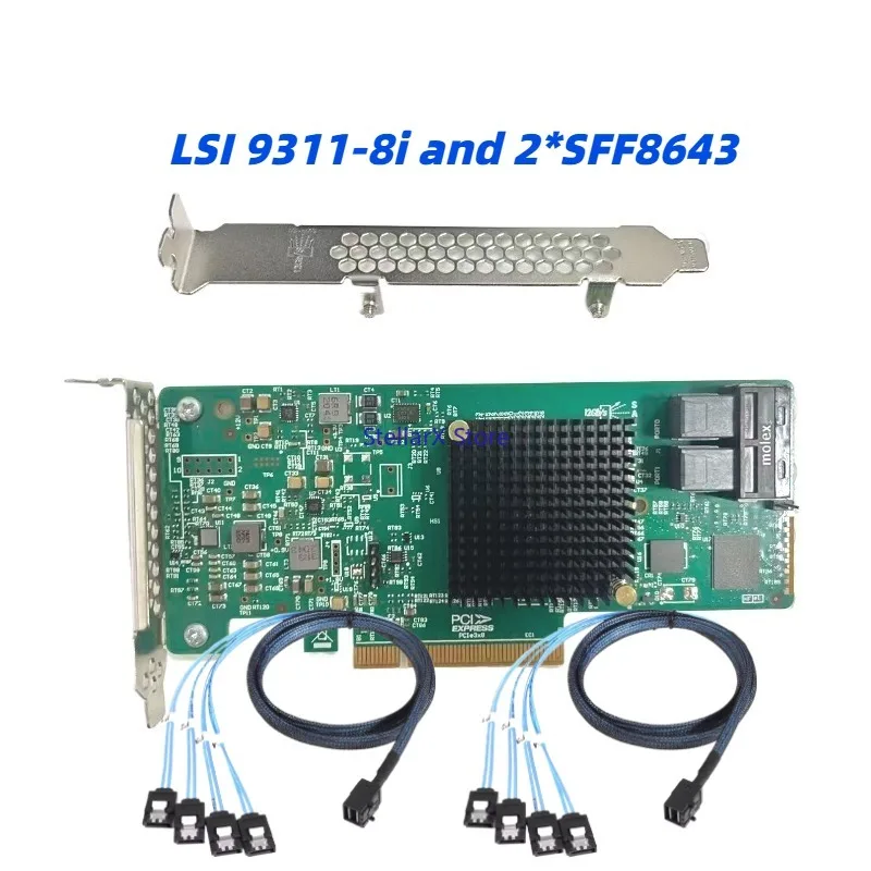 LSI 9311-8I 3008 IT pass-through card 12Gb SAS IT HBA card, array card in stock
LSI 9311-8I 3008 IT pass-through card 12Gb SAS IT HBA card, array card in stock