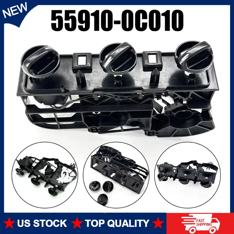 A/C Heater Climate Control Switch Button Assembly For 2000- 2006 Toyota Tundra Temperature Adjustments 559100C010 559050C010
A/C Heater Climate Control Switch Button Assembly For 2000- 2006 Toyota Tundra Temperature Adjustments 559100C010 559050C010