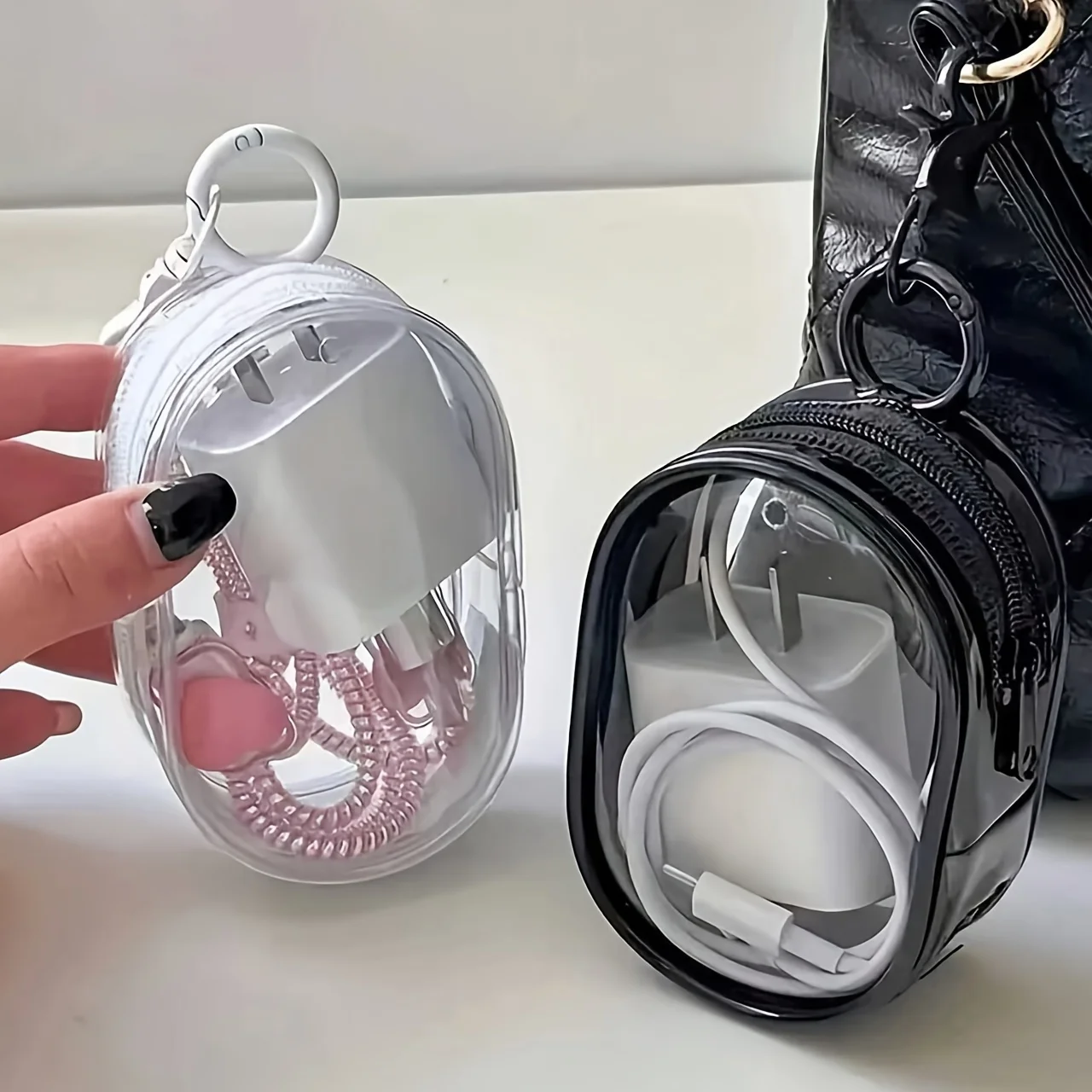 Portable Clear Cable Organizer Box for Small Electronic Accessories
Portable Clear Cable Organizer Box for Small Electronic Accessories
