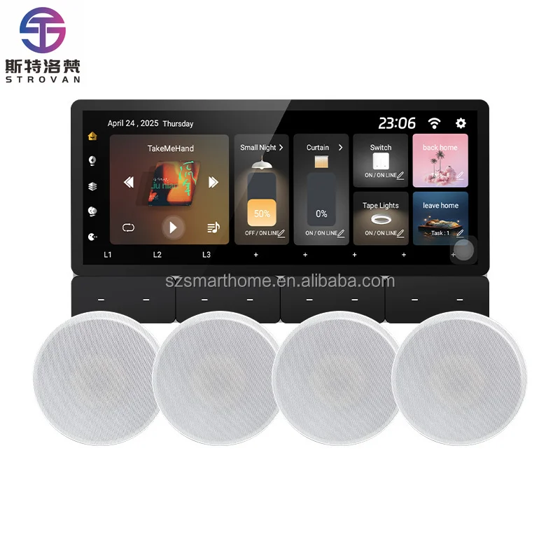 STLF 6.2 Inch Tuya WiFi Android 11 Smart Touch Screen Panel 8 Buttons Multi Function Smart Home Device With Music Amplifier
STLF 6.2 Inch Tuya WiFi Android 11 Smart Touch Screen Panel 8 Buttons Multi Function Smart Home Device With Music Amplifier