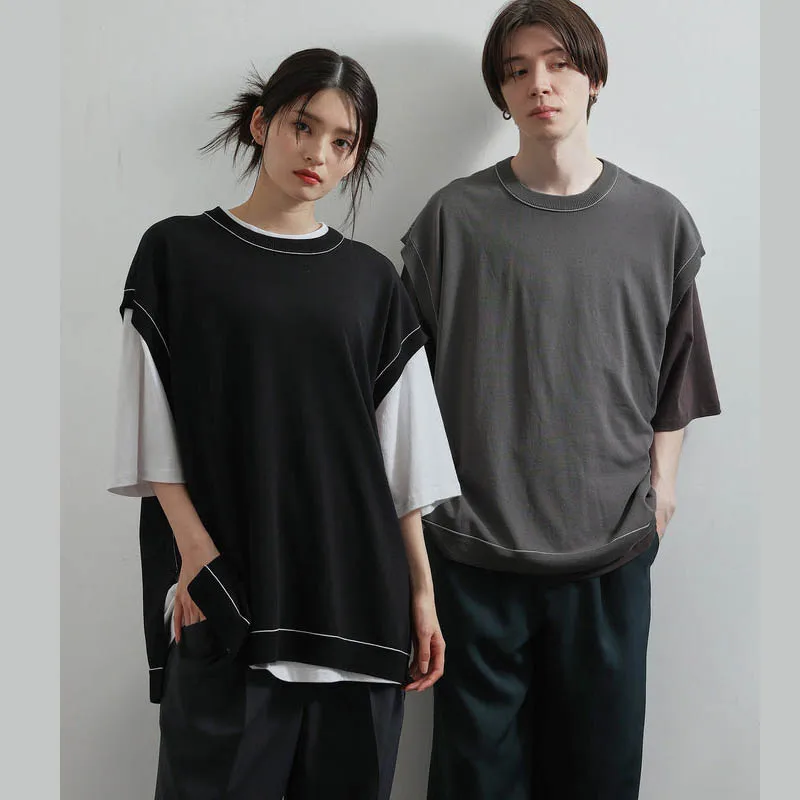 Вязаный свободный крой, тонкий круглый пуловер Ne, жилет нейтрального цвета, удобный дышащий летний пиджак
Вязаный свободный крой, тонкий круглый пуловер Ne, жилет нейтрального цвета, удобный дышащий летний пиджак