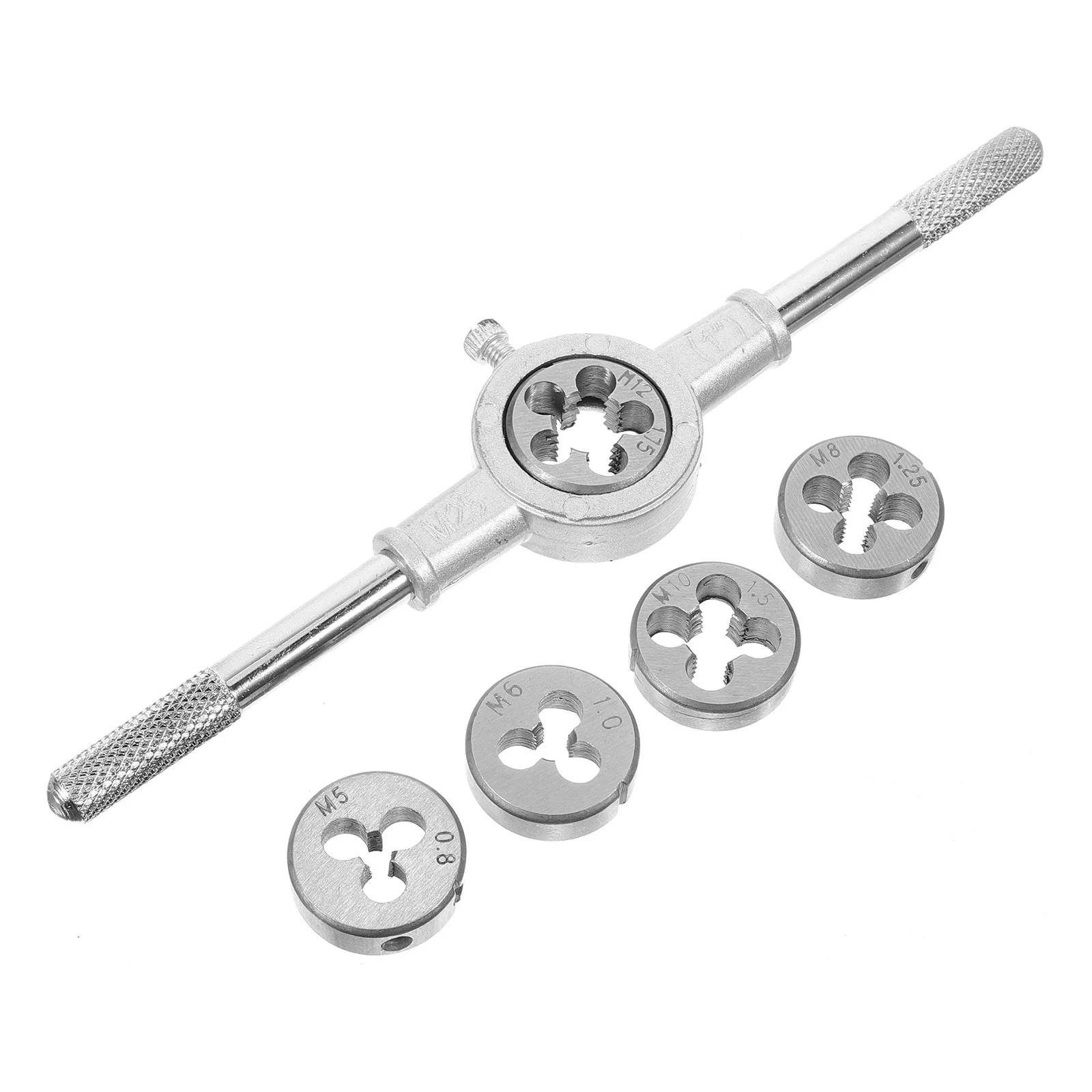 1Set Tap and Die Set Stainless Steel M5 M6 M8 M10 Multi-Size Threading Tool Kit Precision Rethreading Tool for Efficient Thread