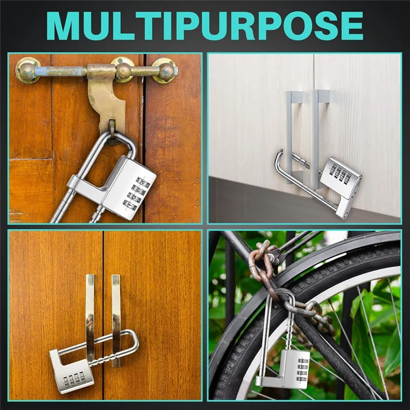 Best Of 2025-2 Pcs 4 Digit Combination Lock Code Cabinet Lock U Shaped Gym Locker Adjustable Padlock Long Shackle Lock For Schoo
Best Of 2025-2 Pcs 4 Digit Combination Lock Code Cabinet Lock U Shaped Gym Locker Adjustable Padlock Long Shackle Lock For Schoo