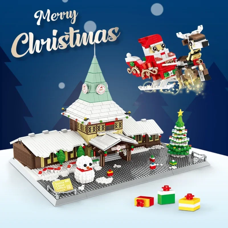 MOC Christmas Rovaniemi Santa Claus Office Building Blocks Small Particle Children Educational Splicing DIY Toys Adult Kid Gifts
MOC Christmas Rovaniemi Santa Claus Office Building Blocks Small Particle Children Educational Splicing DIY Toys Adult Kid Gifts