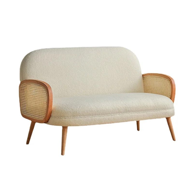 Nordic rattan chair sofa combination modern simple homestay leisure solid wood sofa Chinese double
Nordic rattan chair sofa combination modern simple homestay leisure solid wood sofa Chinese double