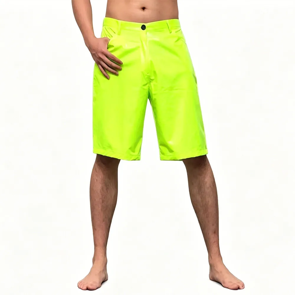 Men's Loose Knee Length Shorts Reflective PU Leather Cropped Trousers Hip Hop Dance Performance Casual Cross Pants Stage Costume
Men's Loose Knee Length Shorts Reflective PU Leather Cropped Trousers Hip Hop Dance Performance Casual Cross Pants Stage Costume