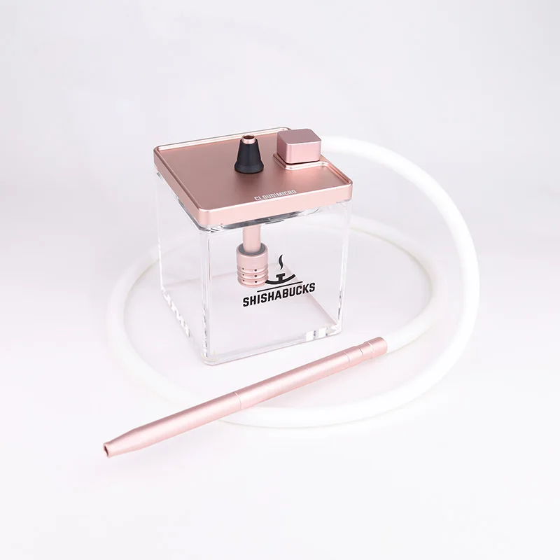 Кальян для домашнего использования Shishabucks кальян для путешествий кубический кальян из розового золота анодированный алюминий и квадратная акриловая водная основа
Кальян для домашнего использования Shishabucks кальян для путешествий кубический кальян из розового золота анодированный алюминий и квадратная акриловая водная основа