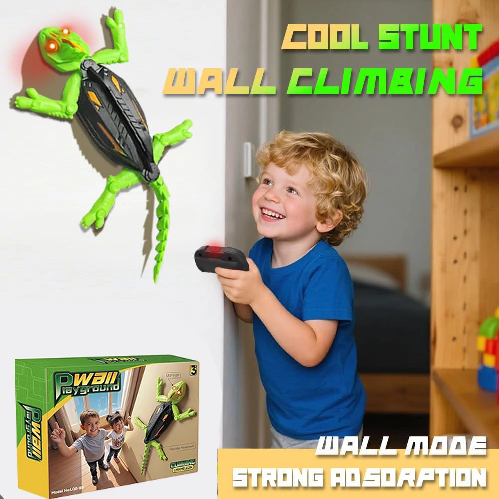 Wall Climbing RC Toy for Kids Boys Girls Indoor Remote Control Gecko Crawler Robotic Car Rechargeable Electric Chameleon Robots
Wall Climbing RC Toy for Kids Boys Girls Indoor Remote Control Gecko Crawler Robotic Car Rechargeable Electric Chameleon Robots