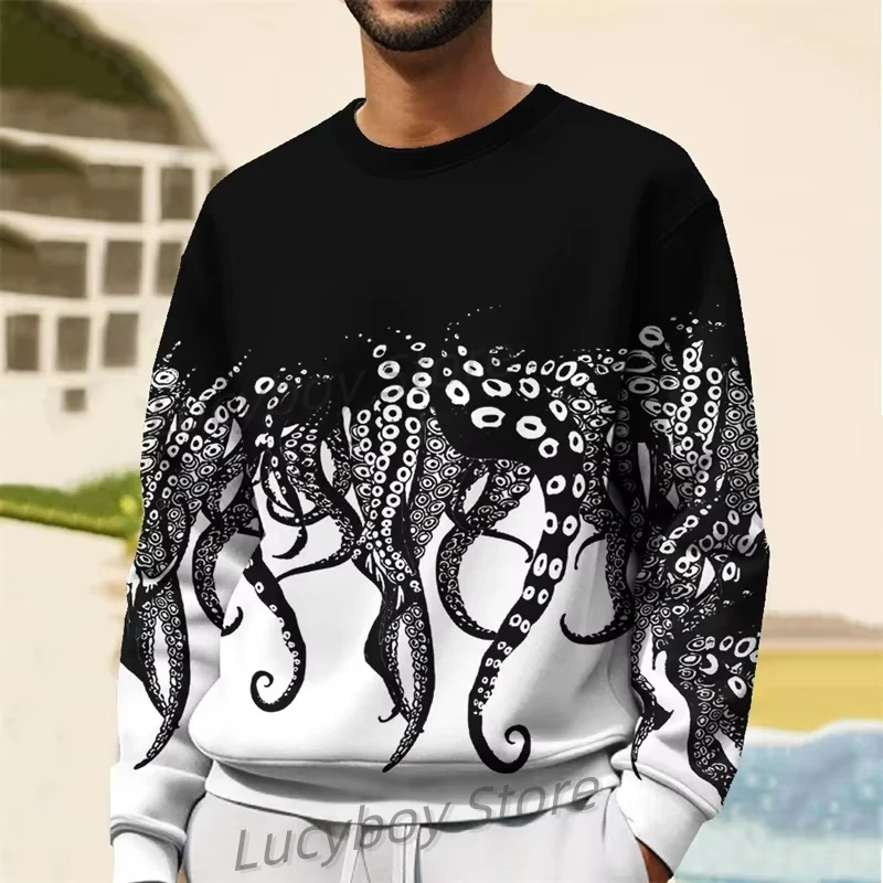 Mens 3d Octopus Printed Sweatshirts For Men Long Sleeves Casual Oversized Pullover O-Neck Hoodies For Men Man Sweatshirts tops
Mens 3d Octopus Printed Sweatshirts For Men Long Sleeves Casual Oversized Pullover O-Neck Hoodies For Men Man Sweatshirts tops
