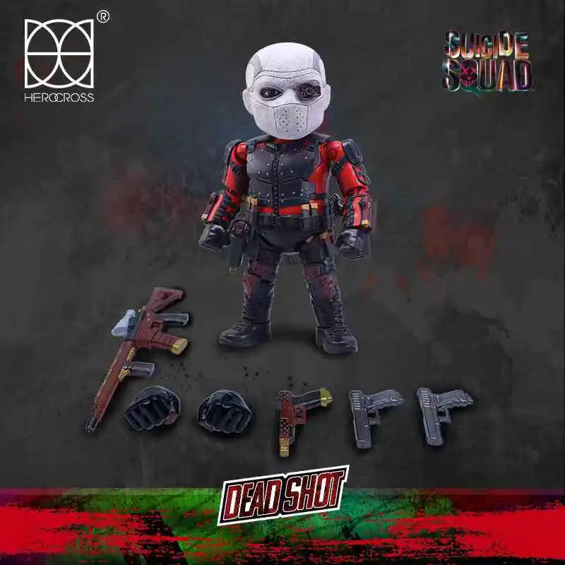 Новая коллекционная фигурка Herocross DC Suicide Squad Deadshot Deathstroke с аксессуарами, украшение для рабочего стола, игрушка, подарок
Новая коллекционная фигурка Herocross DC Suicide Squad Deadshot Deathstroke с аксессуарами, украшение для рабочего стола, игрушка, подарок
