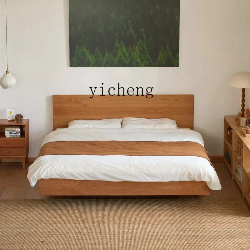 ZF all solid wood modern simple double bed bedroom environmental protection
ZF all solid wood modern simple double bed bedroom environmental protection