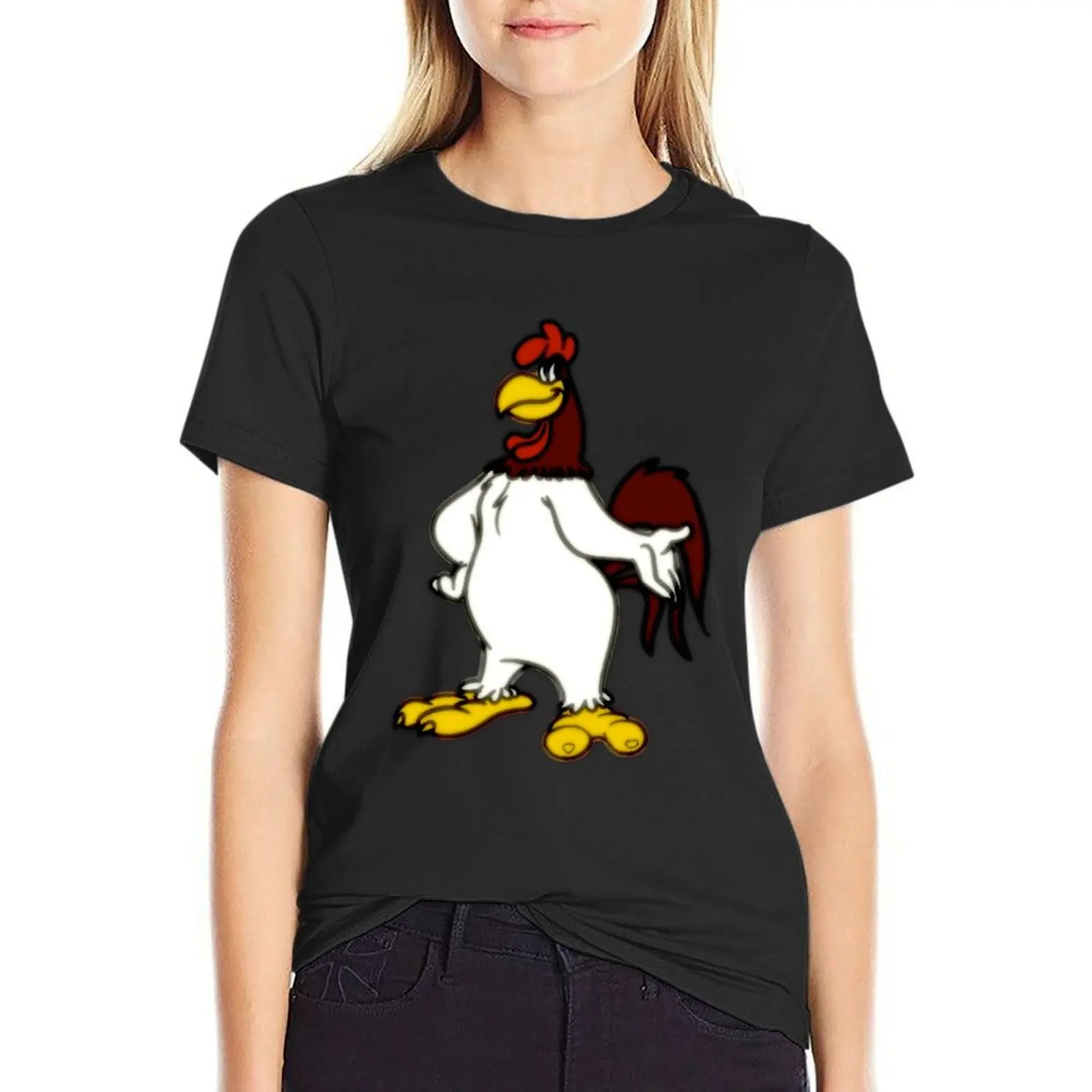 Foghorn T-shirt Female clothing hippie clothes oversized rock and roll t shirts for Women
Foghorn T-shirt Female clothing hippie clothes oversized rock and roll t shirts for Women
