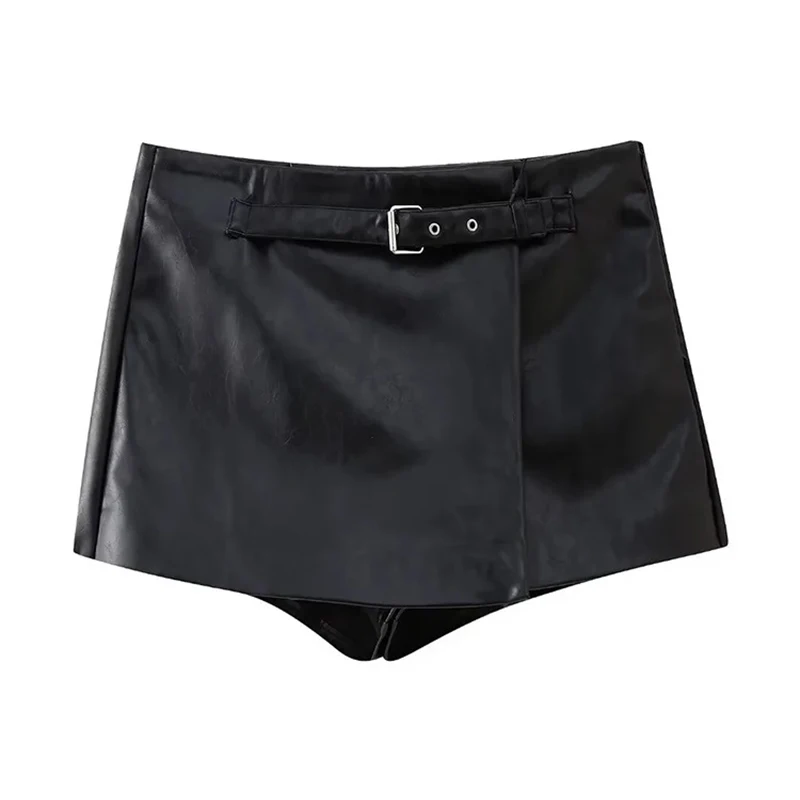 KUCLUT Women Fashion PU Black Side Zipper Mini Skirts Shorts Vintage High Waist Female Chic Lady Shorts
KUCLUT Women Fashion PU Black Side Zipper Mini Skirts Shorts Vintage High Waist Female Chic Lady Shorts
