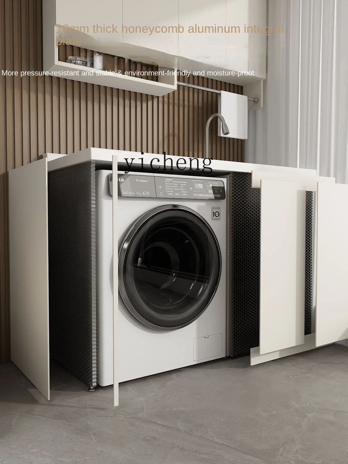 Washing Machine Cabinet Balcony Integrated Combination Washing Cabinet Basin Washboard
Washing Machine Cabinet Balcony Integrated Combination Washing Cabinet Basin Washboard