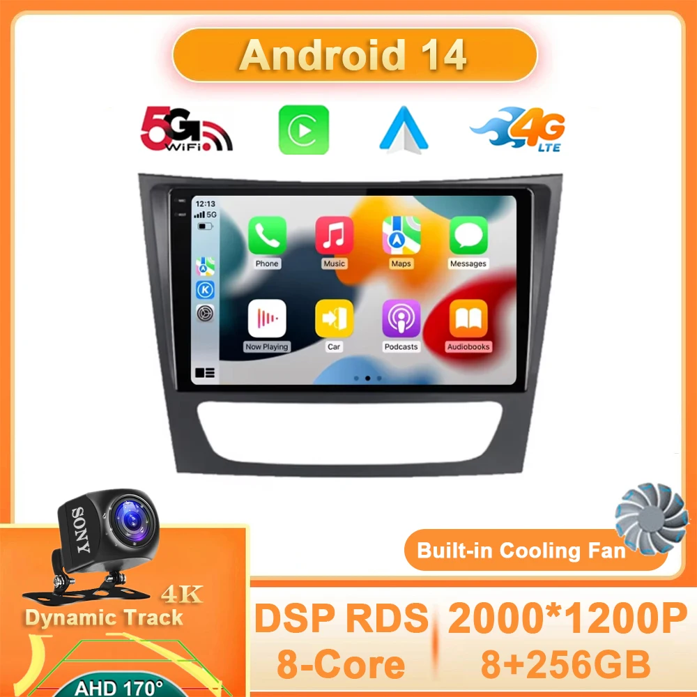 Android 14 Car Radio For Mercedes-Benz E-class W211/CLS-class 2005 - 2008 Multimedia Stereo Video Player GPS WIFI Carplay Auto
Android 14 Car Radio For Mercedes-Benz E-class W211/CLS-class 2005 - 2008 Multimedia Stereo Video Player GPS WIFI Carplay Auto