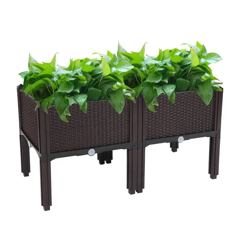 2pcs Brown Free-Assembly Injection Molded Planting Box
2pcs Brown Free-Assembly Injection Molded Planting Box