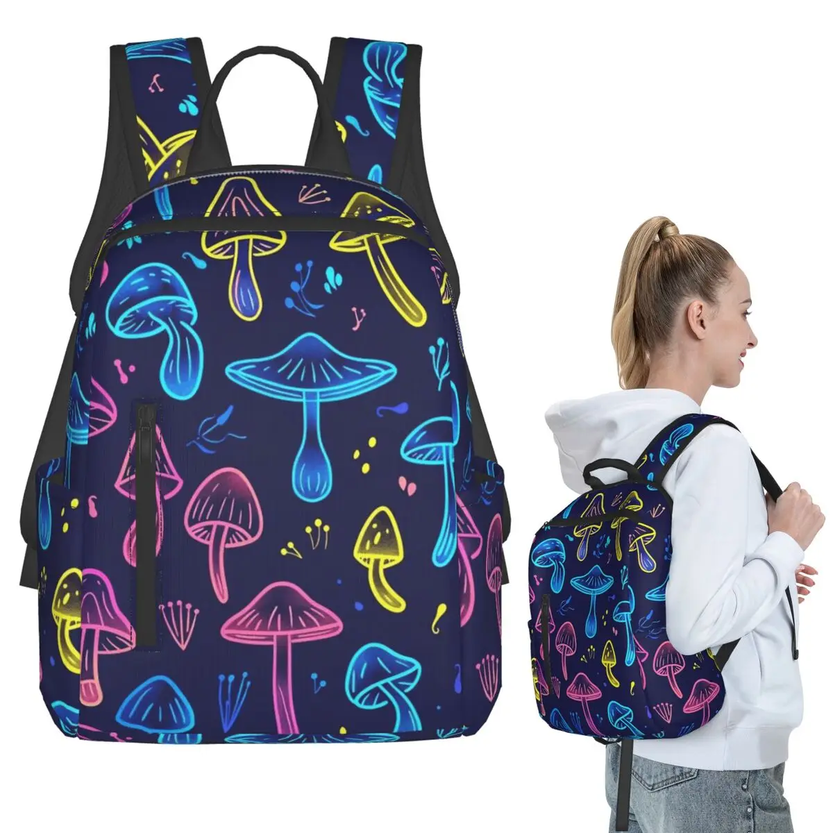 Luminous Transparent Mushroom Pattern Backpack Student BookBag Kids School Bag Computer Shoulder Bags Men Women
Luminous Transparent Mushroom Pattern Backpack Student BookBag Kids School Bag Computer Shoulder Bags Men Women