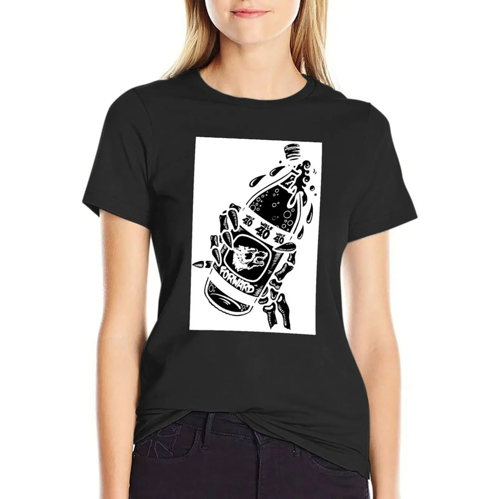 Wolf 40oz T-Shirt funny animal print shirt for girls Aesthetic clothing korean fashion t shirt for Women
Wolf 40oz T-Shirt funny animal print shirt for girls Aesthetic clothing korean fashion t shirt for Women