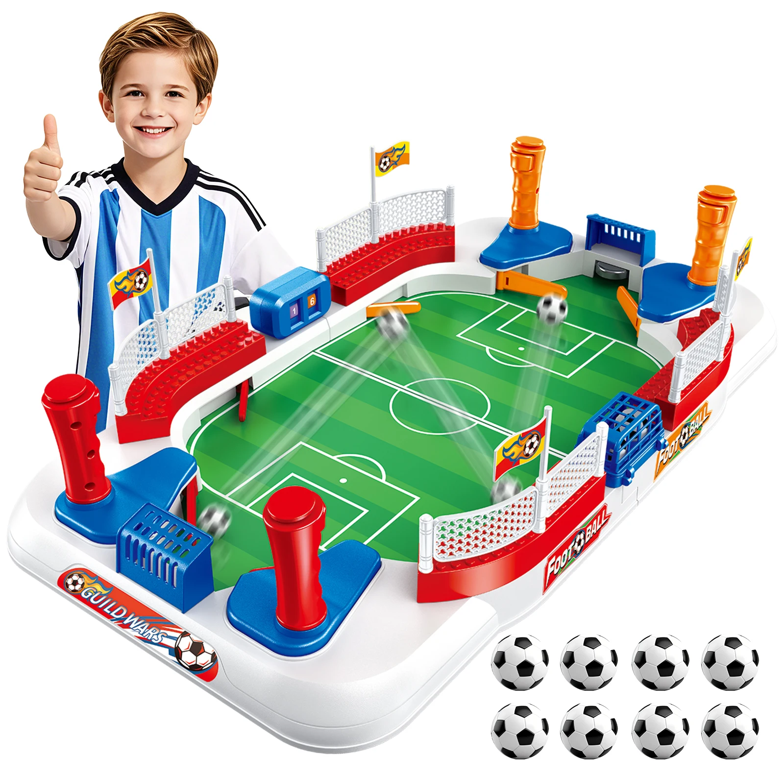 Children's Table Soccer Dueling Platform Parent-Child Interactive Desktop Game for Boys Aged 3 to 6 Birthday Gift Toy
Children's Table Soccer Dueling Platform Parent-Child Interactive Desktop Game for Boys Aged 3 to 6 Birthday Gift Toy