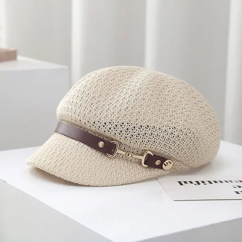 New style women's octagonal hat hollow out breathable spring summer sunshade sun protection cap with visor Korean style
New style women's octagonal hat hollow out breathable spring summer sunshade sun protection cap with visor Korean style