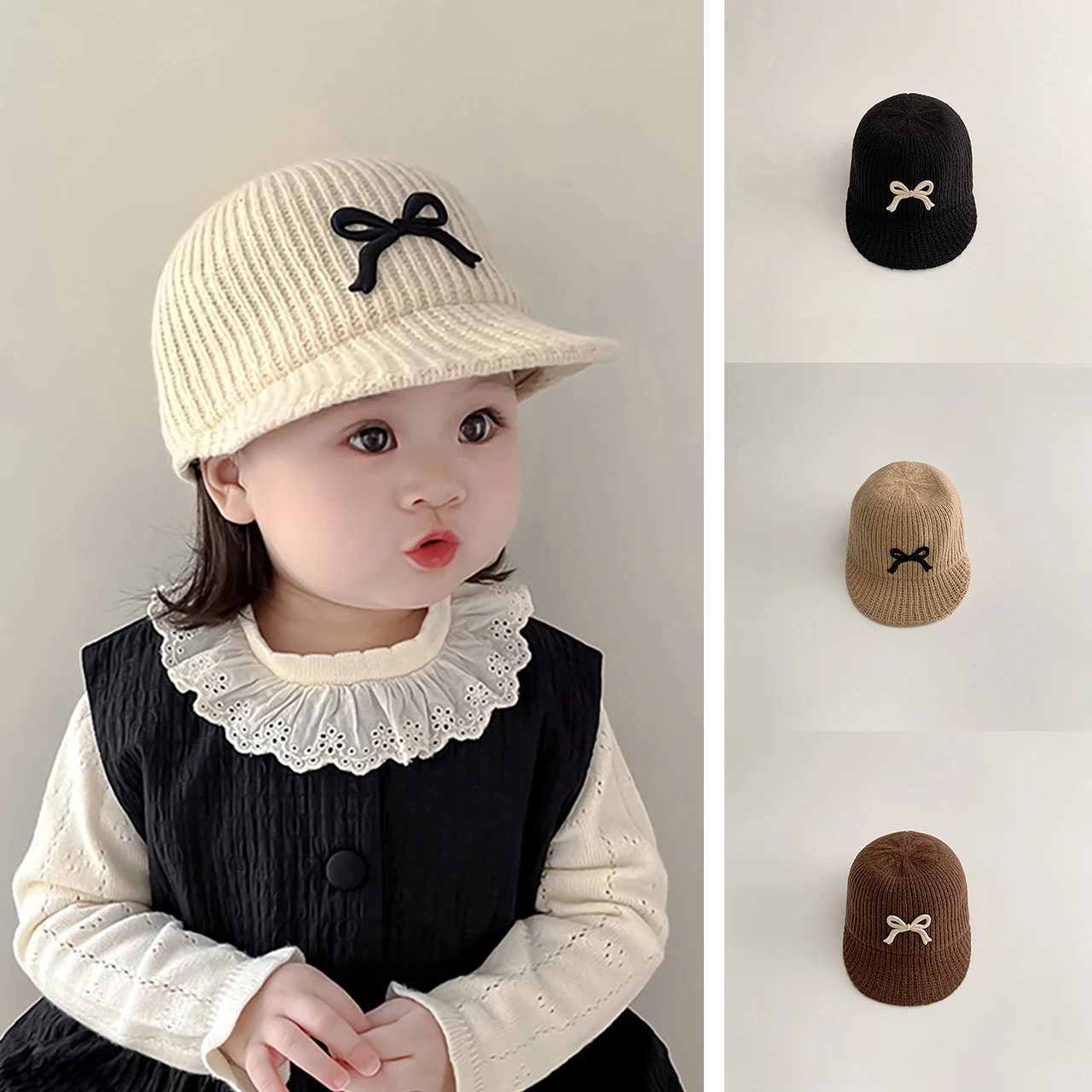 Butterfly Knot Children Knitted Duckbill Hat Girl Winter Warm Short Eave Duck Tongue Cap Solid Color Woolen Pullover Cap 4-6Year
Butterfly Knot Children Knitted Duckbill Hat Girl Winter Warm Short Eave Duck Tongue Cap Solid Color Woolen Pullover Cap 4-6Year