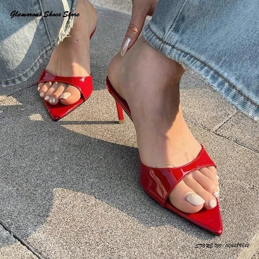 Пикантные красные лакированные кожаные туфли-лодочки на шпильке, женские туфли-лодочки с острым носком на тонком каблуке, вечерние туфли на весну и лето, элегантные шлепанцы на подтяжках
Пикантные красные лакированные кожаные туфли-лодочки на шпильке, женские туфли-лодочки с острым носком на тонком каблуке, вечерние туфли на весну и лето, элегантные шлепанцы на подтяжках