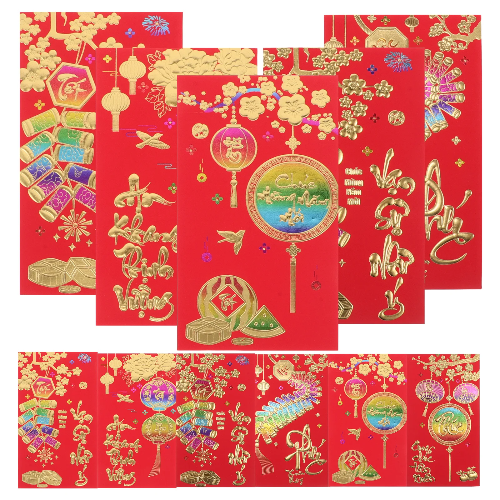 48Pcs Vietnamese Year of Horse Red Envelopes Paper Money Pouch Lunar New Year Traditional Lucky Money Packets Festival Supplies
48Pcs Vietnamese Year of Horse Red Envelopes Paper Money Pouch Lunar New Year Traditional Lucky Money Packets Festival Supplies