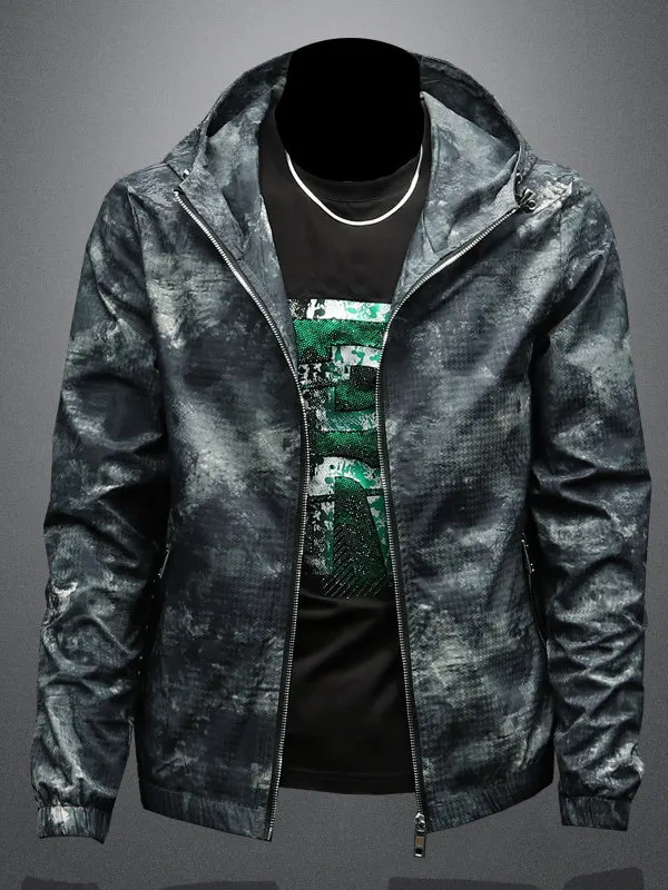 Casual Printed Slim Fit Hoodie Jaet for Men Spring Autumn New Sle Korean Version Personali Faion Outerwear
Casual Printed Slim Fit Hoodie Jaet for Men Spring Autumn New Sle Korean Version Personali Faion Outerwear