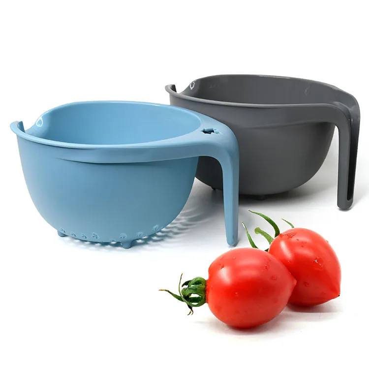 Plastic Double Layer Drain Basket Bowl Rice Washer Filter Basket with Handle Vegetables Fruit Cleaning Basket Kitchen Tools
Plastic Double Layer Drain Basket Bowl Rice Washer Filter Basket with Handle Vegetables Fruit Cleaning Basket Kitchen Tools