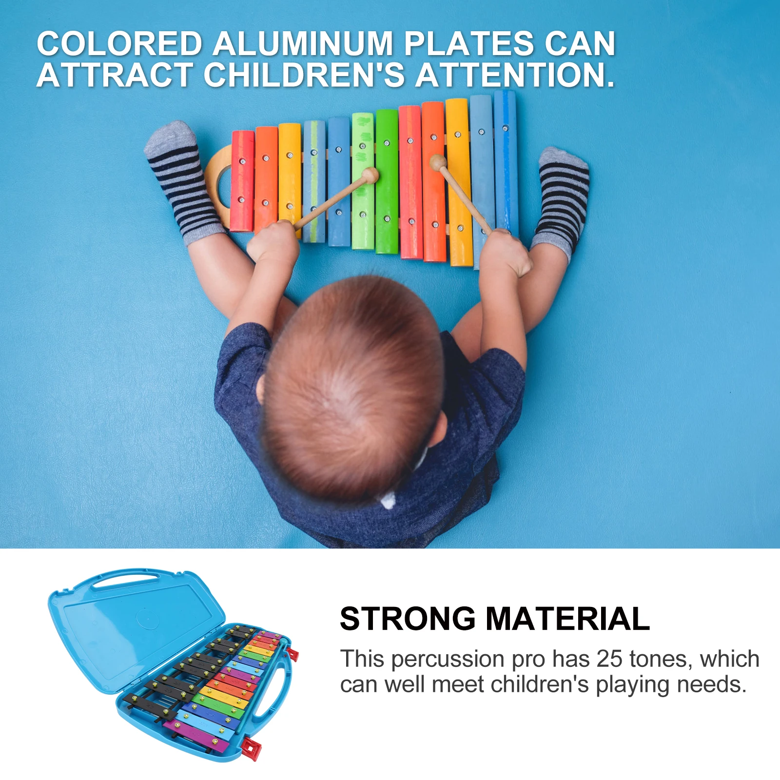 Aluminum Kids Percussion Children Early Education Instruments Toddler
Aluminum Kids Percussion Children Early Education Instruments Toddler