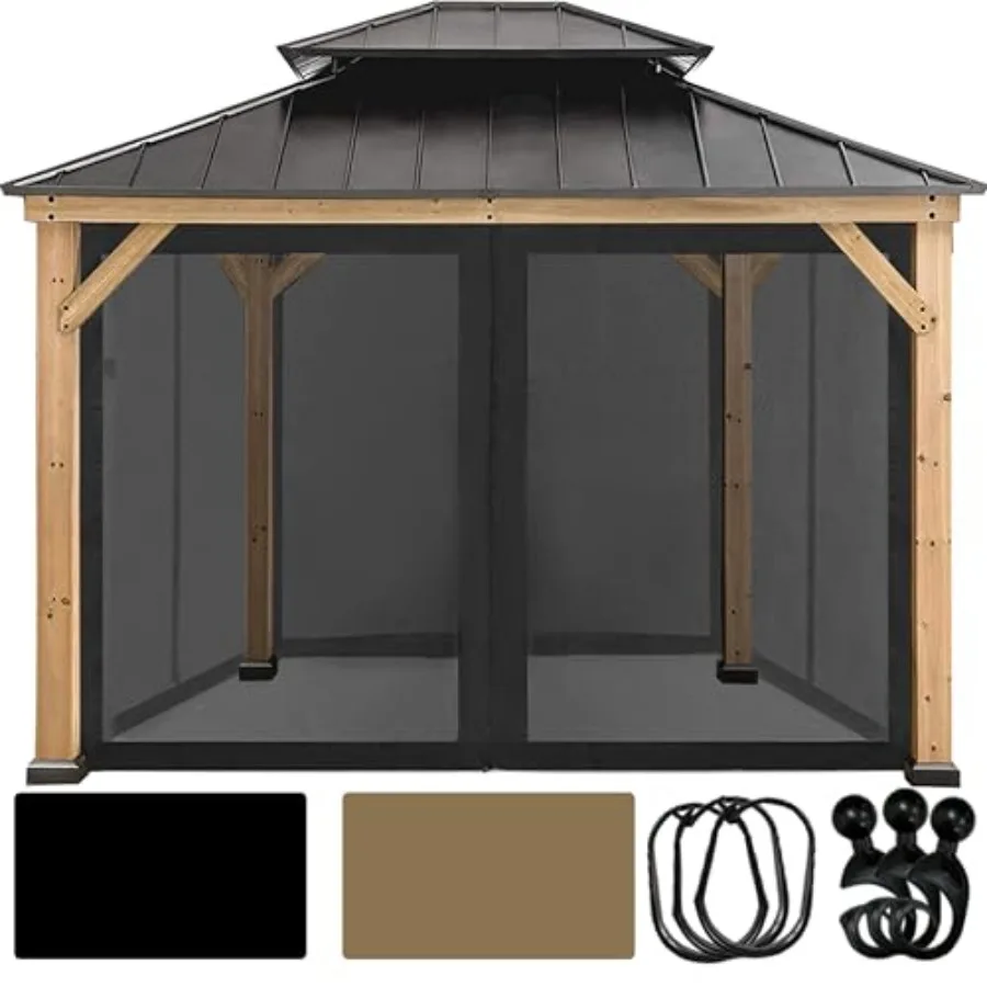 Universal Replacement Canopy Mosquito Netting Screen Sidewalls Only for 10' x 10' Gazebo Canopy
Universal Replacement Canopy Mosquito Netting Screen Sidewalls Only for 10' x 10' Gazebo Canopy