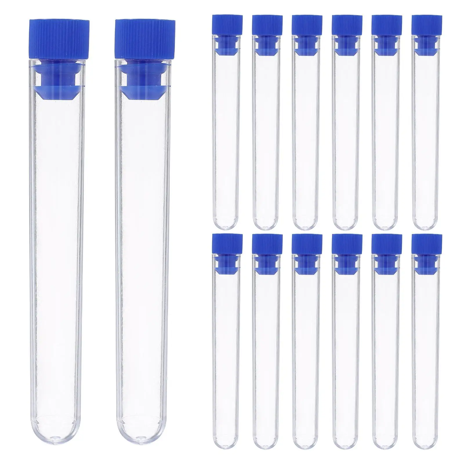 50Pcs Plastic Clear 15x100mm Caps Transparent Material Tube Transport Test Test Tubes Tube Storage Container
50Pcs Plastic Clear 15x100mm Caps Transparent Material Tube Transport Test Test Tubes Tube Storage Container