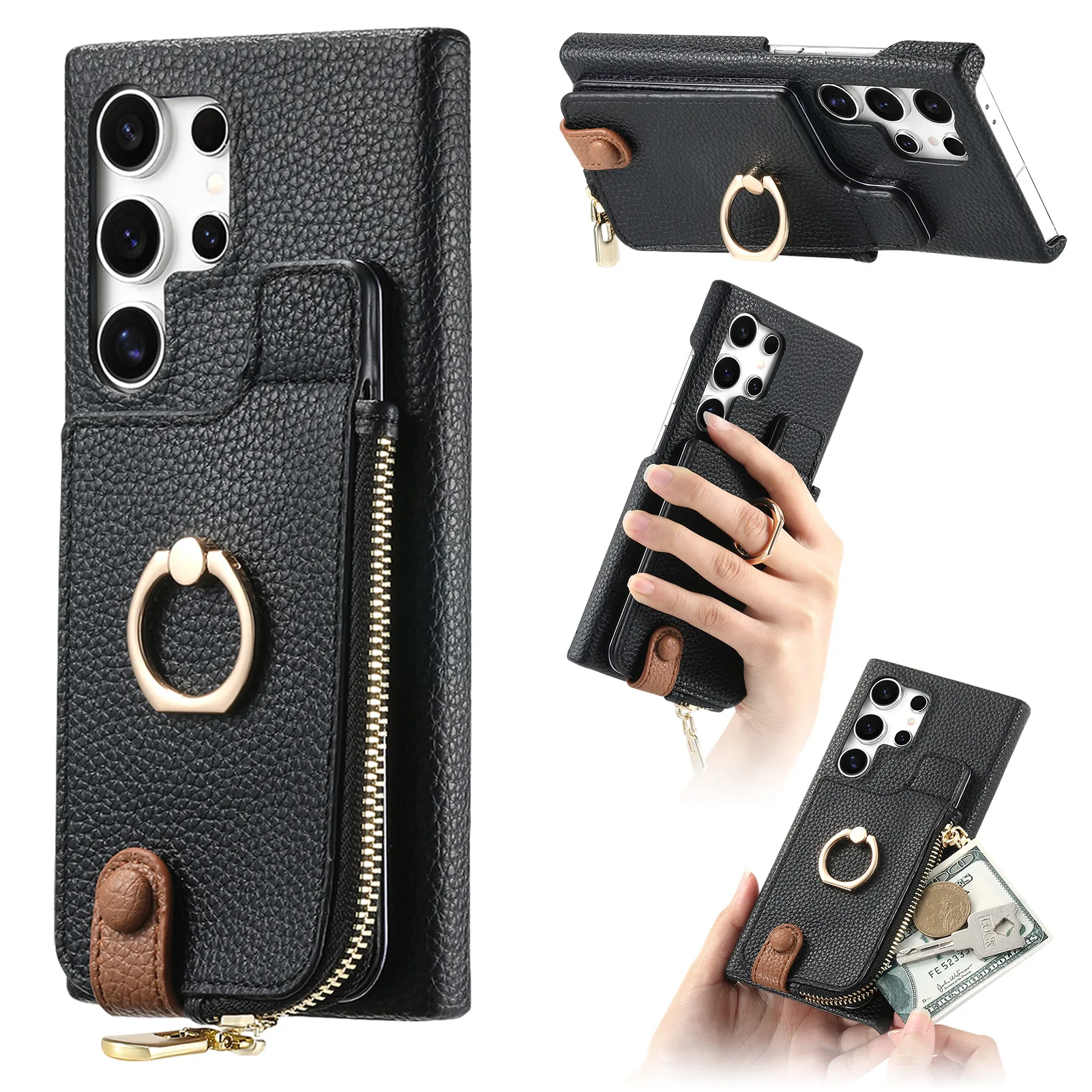 Swivel Finger Ring Card Slot Case for Samsung Galaxy S25 Ultra/S25 Plus/S25 - Retro Leather Cover | Slim Anti-Fingerprint Design
Swivel Finger Ring Card Slot Case for Samsung Galaxy S25 Ultra/S25 Plus/S25 - Retro Leather Cover | Slim Anti-Fingerprint Design