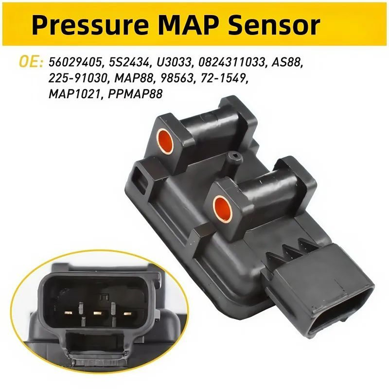 56029405 5S2434 Manifold Absolute Pressure MAP Sensor For Dodge Ram 1500 2500 3500 3.9L 5.9L 5.2L Viper 8.0L,Jeep Cherokee
56029405 5S2434 Manifold Absolute Pressure MAP Sensor For Dodge Ram 1500 2500 3500 3.9L 5.9L 5.2L Viper 8.0L,Jeep Cherokee