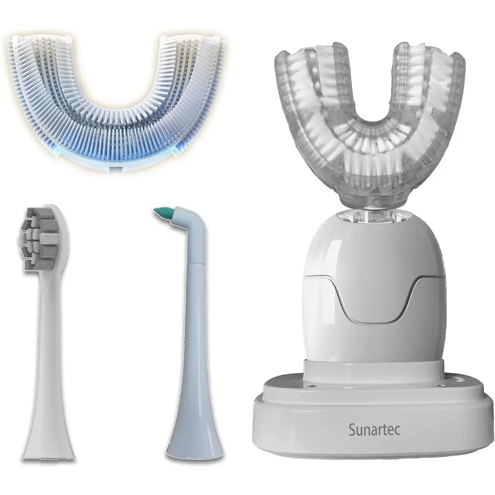 U-Shaped Electric Toothbrush for Adults and Limited Mobility Users, Upgraded Model with Multiple Brush Heads, Waterproof
U-Shaped Electric Toothbrush for Adults and Limited Mobility Users, Upgraded Model with Multiple Brush Heads, Waterproof