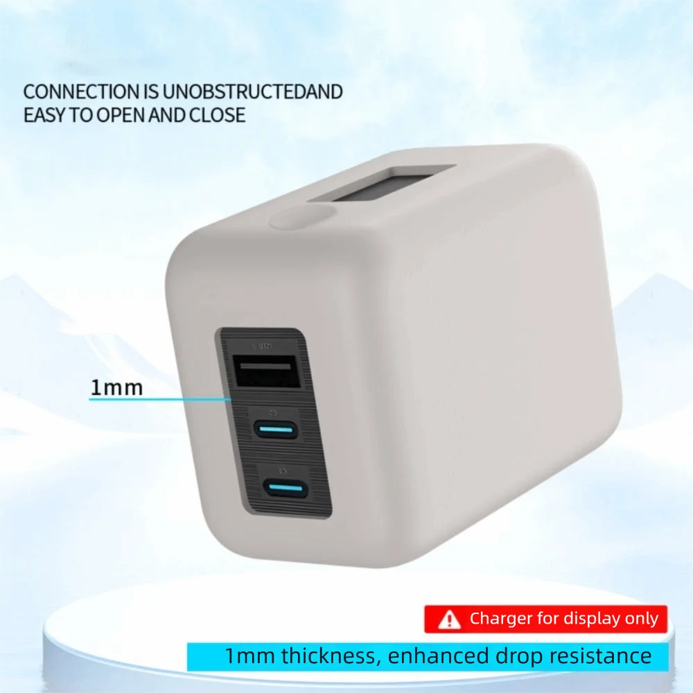 Silicone Charger Protective Case Thickened Shockproof Carrying Organizer Case Anti Drop Soft for Cuktech 6 Ultra Charger
Silicone Charger Protective Case Thickened Shockproof Carrying Organizer Case Anti Drop Soft for Cuktech 6 Ultra Charger