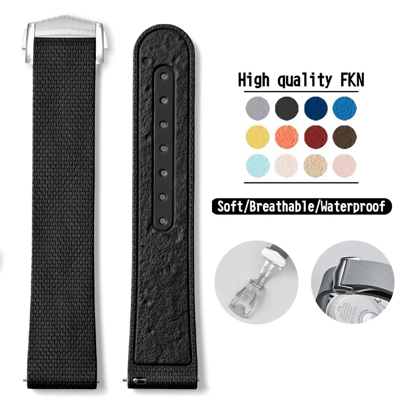 Fluoro Rubber Strap 20mm for Omega Speedmaster Seamaster 300 Universal FKM Quick Release Watch Band for MoonSwatch for Snoopy
Fluoro Rubber Strap 20mm for Omega Speedmaster Seamaster 300 Universal FKM Quick Release Watch Band for MoonSwatch for Snoopy