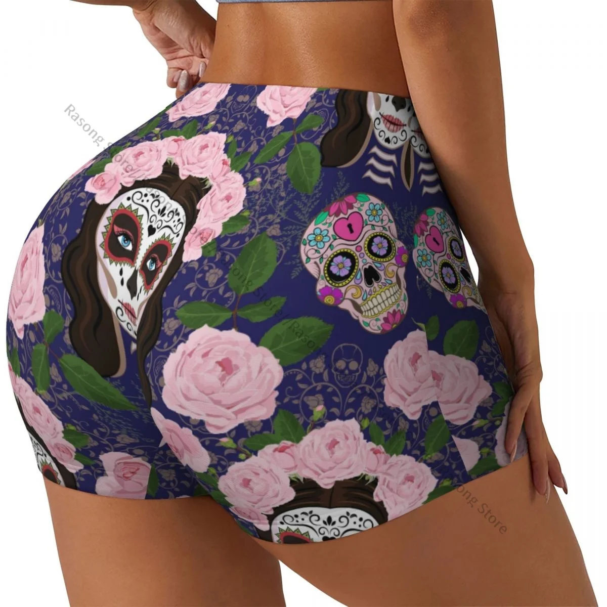 Сексуальные узкие спортивные шорты на бедрах Calavera Catrina Sugar Skulls, женские удобные шорты для фитнеса для йоги
Сексуальные узкие спортивные шорты на бедрах Calavera Catrina Sugar Skulls, женские удобные шорты для фитнеса для йоги