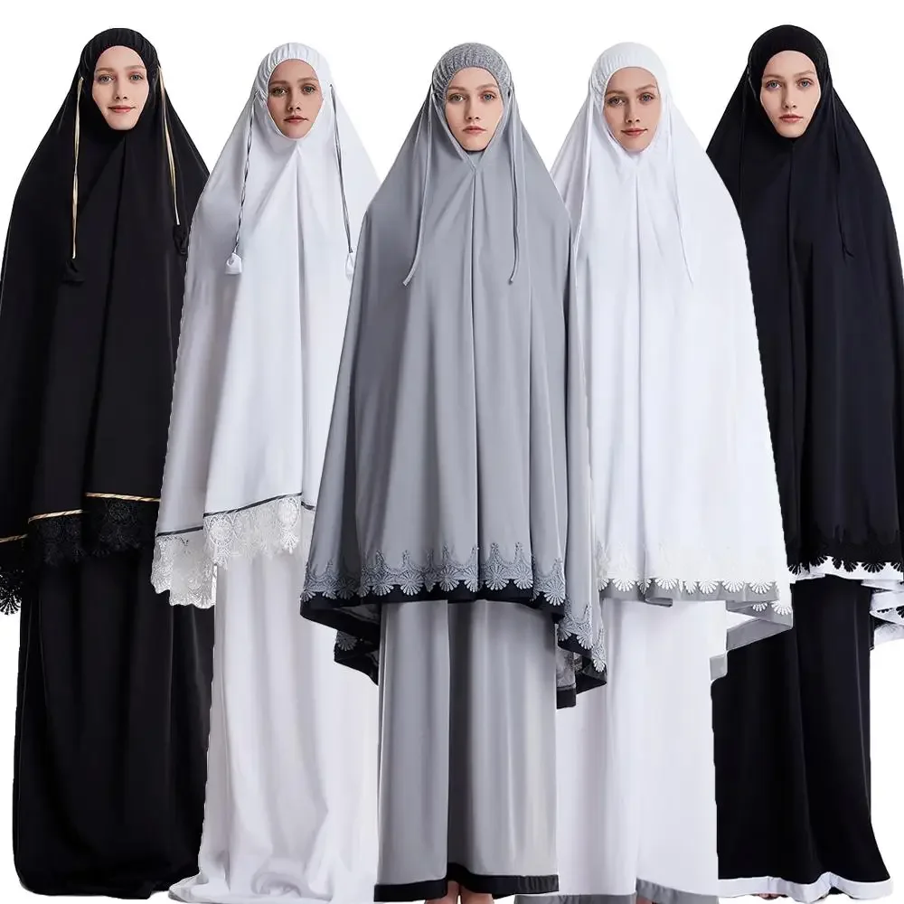Eid Hooded Ramadan Khimar Womens Hijab Abaya Dress 2 Pieces Muslim Prayer Garment Clothes Islamic Niqab Gowns Skirt Set Robe
Eid Hooded Ramadan Khimar Womens Hijab Abaya Dress 2 Pieces Muslim Prayer Garment Clothes Islamic Niqab Gowns Skirt Set Robe