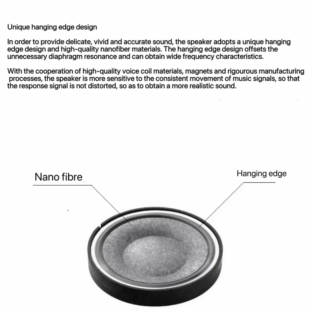 High-end imported earphone unit composite film 50mm speaker headband DIY audiophile earphone unit
High-end imported earphone unit composite film 50mm speaker headband DIY audiophile earphone unit