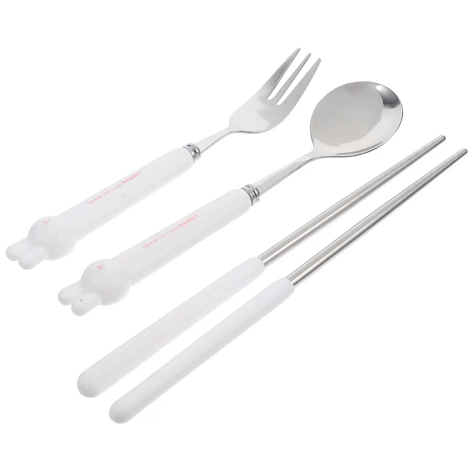 Portable Cutlery 3 Pieces Stainless Steel Fork Spoon Chopsticks White Portable Cutlery Set Travel Dining Utensils Easy Clean
Portable Cutlery 3 Pieces Stainless Steel Fork Spoon Chopsticks White Portable Cutlery Set Travel Dining Utensils Easy Clean