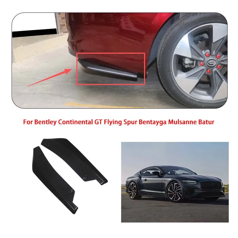 Pair For Bentley Car Front Rear Bumper Lip Splitter Scratch Protector 44.5cm Winglets Side Skirt Extension
Pair For Bentley Car Front Rear Bumper Lip Splitter Scratch Protector 44.5cm Winglets Side Skirt Extension
