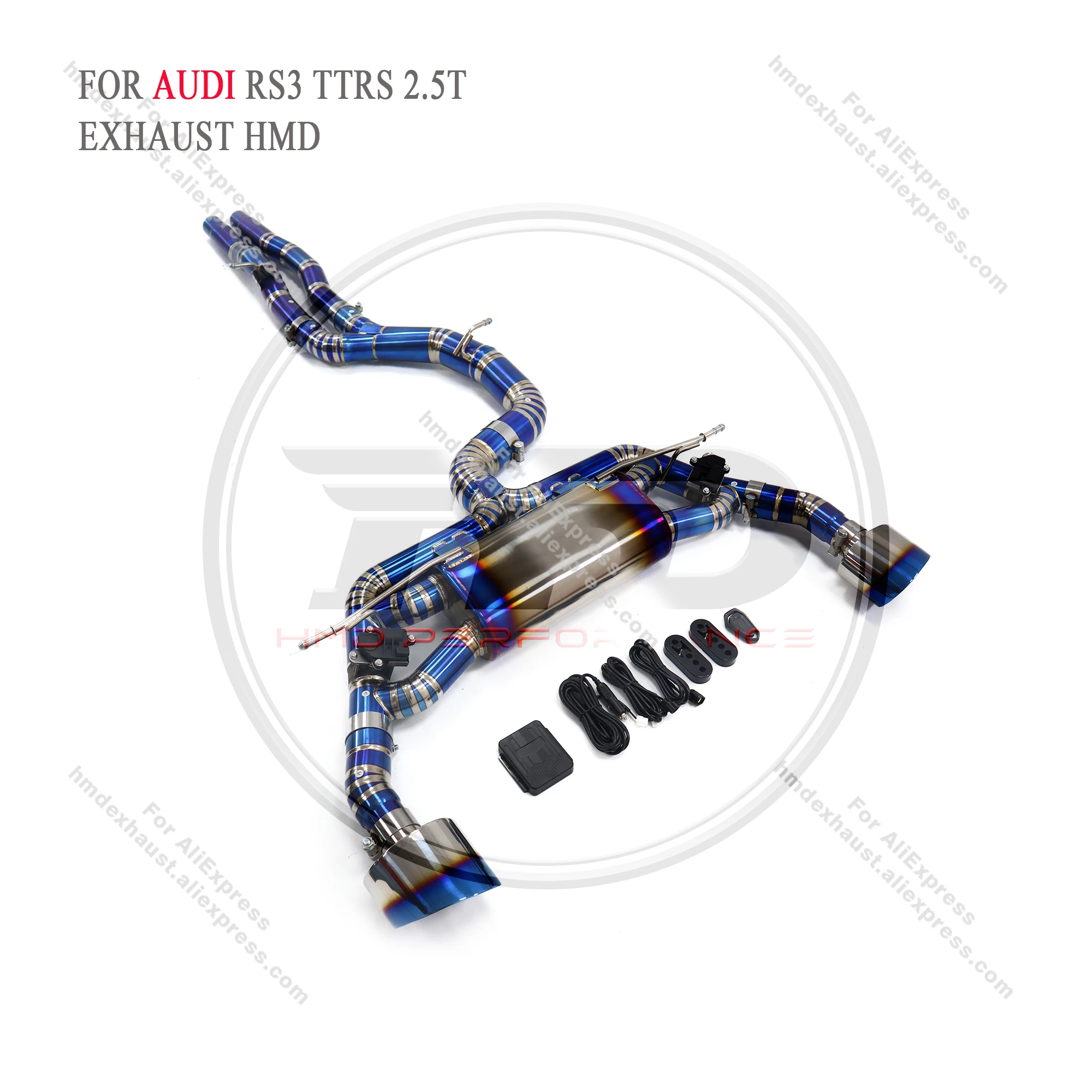 HMD Titanium Exhaust System Performance Catback for Audi RS3 TTRS 2.5T Muffler With Valve
HMD Titanium Exhaust System Performance Catback for Audi RS3 TTRS 2.5T Muffler With Valve