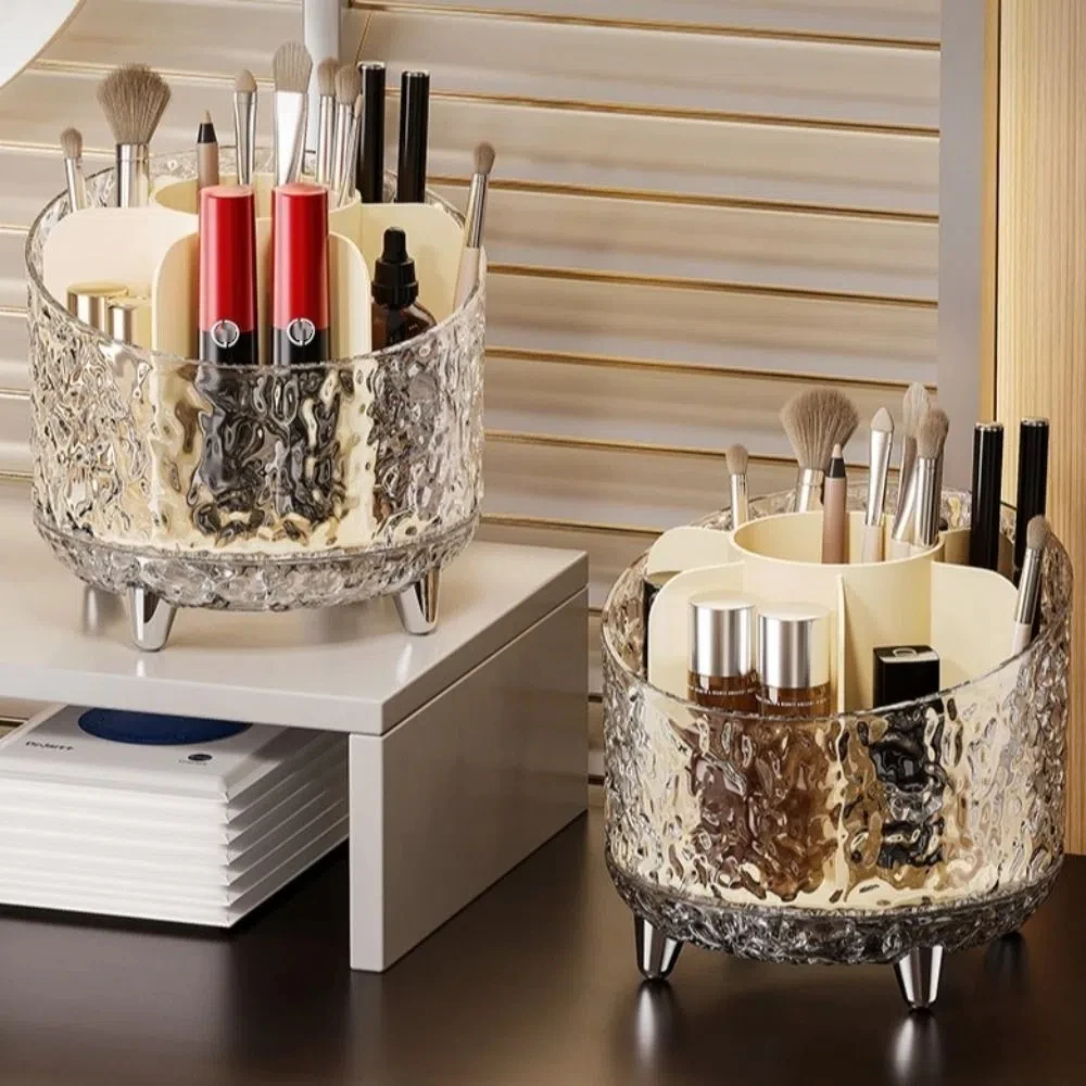 360° Rotating Makeup Brush Storage Box INS Space Saving Makeup Brush Holder Multi Function Compartment
360° Rotating Makeup Brush Storage Box INS Space Saving Makeup Brush Holder Multi Function Compartment