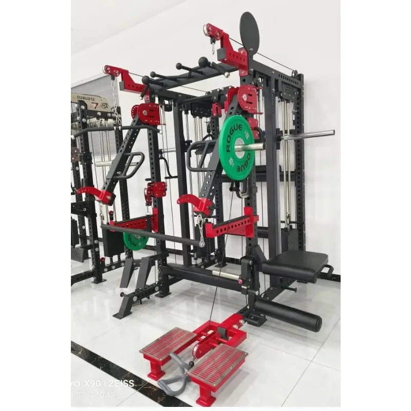 Commercial Multi-Functional Smith Machine with 3 Stacks, Suitable for Gym & Home Fitness Training
Commercial Multi-Functional Smith Machine with 3 Stacks, Suitable for Gym & Home Fitness Training